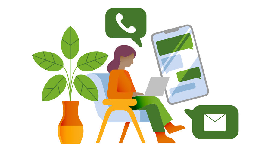 Illustratie: Contact