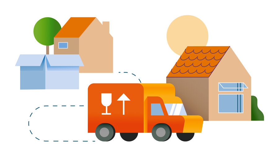 Illustratie: Verhuizen
